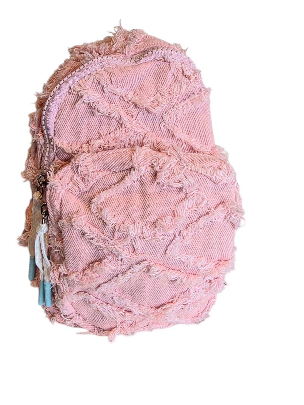 Wildfox Denim Distress Sling Body Bag 2 Exterior Pockets Adjust StrapRetail $68